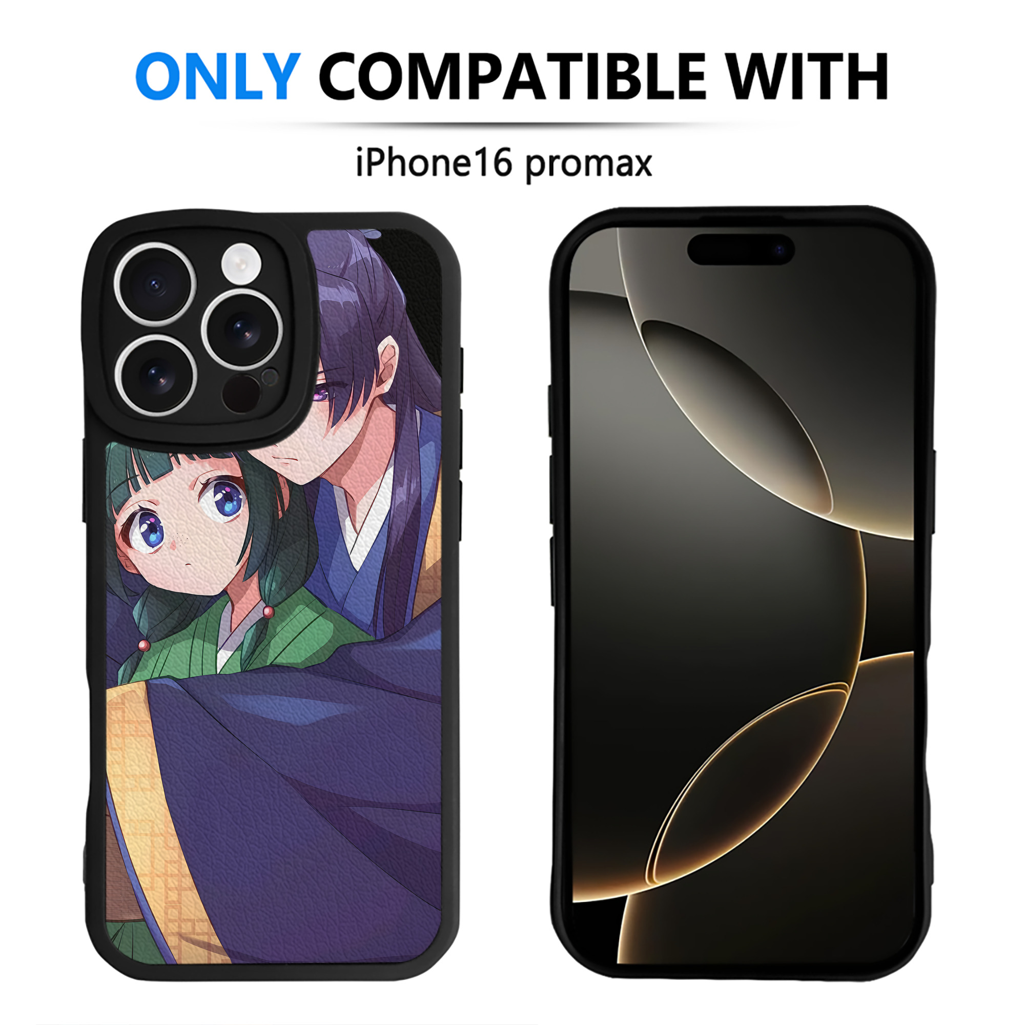 （画像用） 薬屋のひとりごと The Apothecary Diaries 【iPhone 16シリーズ対応】シリコンスマホケース（レザー調） 材質：シリコン